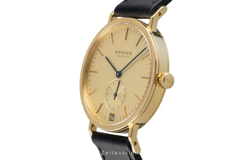 Nomos Tangente 18 ct gold manual winding men's watch Tangente Gold Index Datum [2505847]