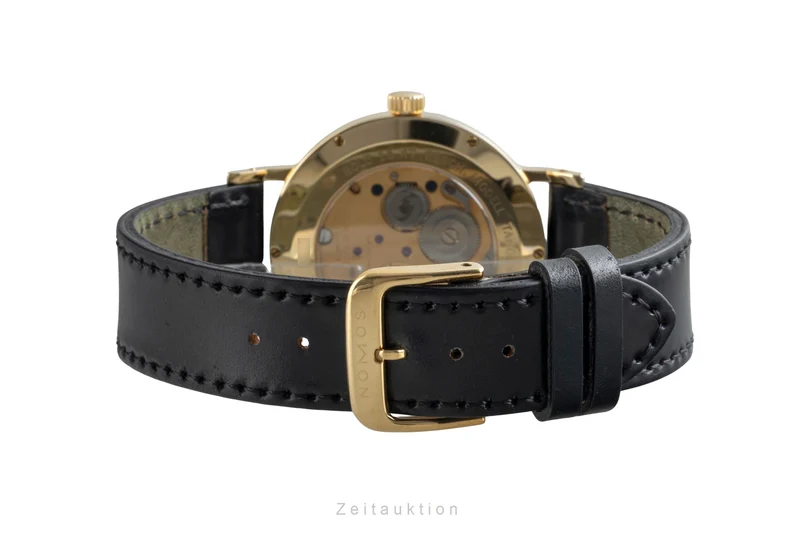 Nomos Tangente 18 ct gold manual winding men's watch Tangente Gold Index Datum [2505847]