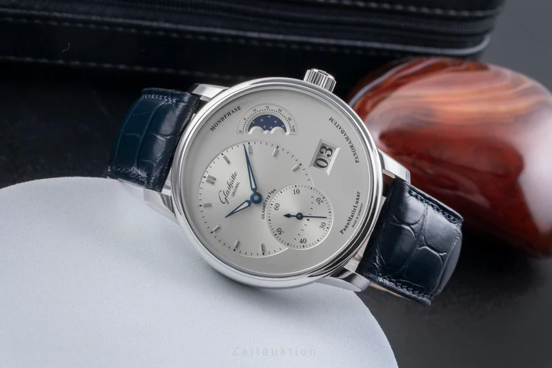 Glashütte PanoMaticLunar steel automatic men's watch 1-90-02-42-32 LP: 11400EUR [2505729]