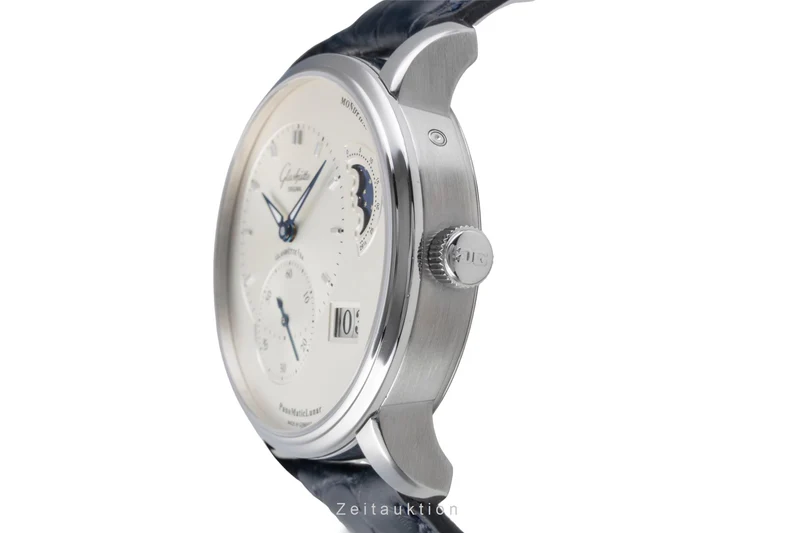 Glashütte PanoMaticLunar steel automatic men's watch 1-90-02-42-32 LP: 11400EUR [2505729]