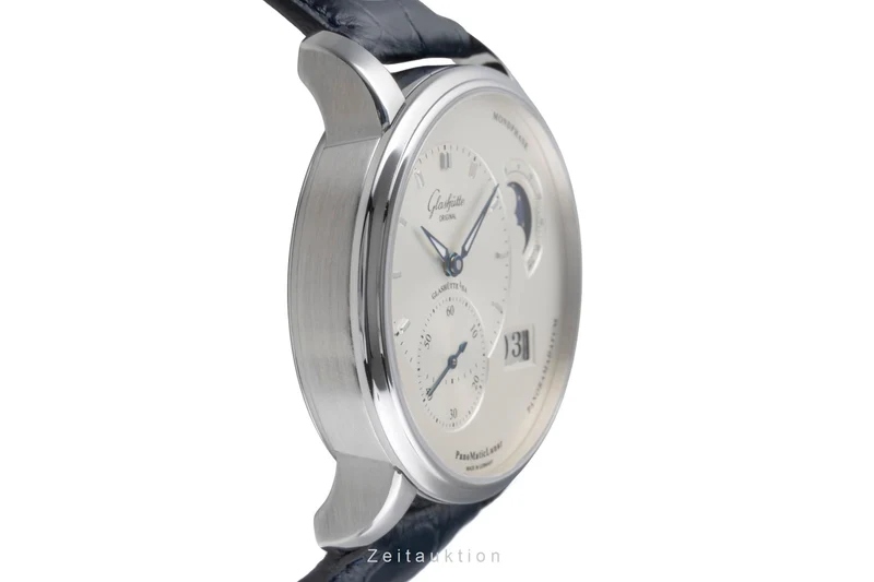 Glashütte PanoMaticLunar steel automatic men's watch 1-90-02-42-32 LP: 11400EUR [2505729]