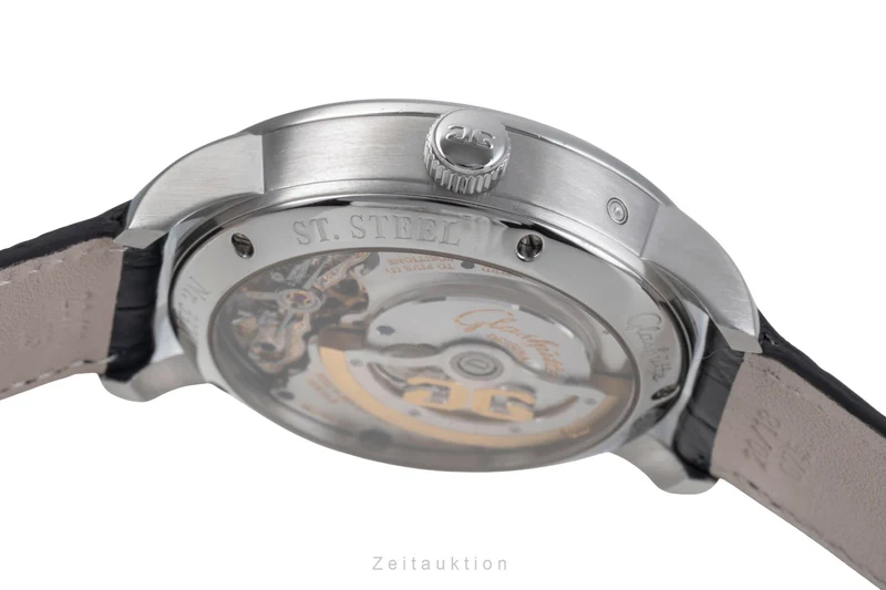 Glashütte PanoMaticLunar steel automatic men's watch 1-90-02-42-32 LP: 11400EUR [2505729]
