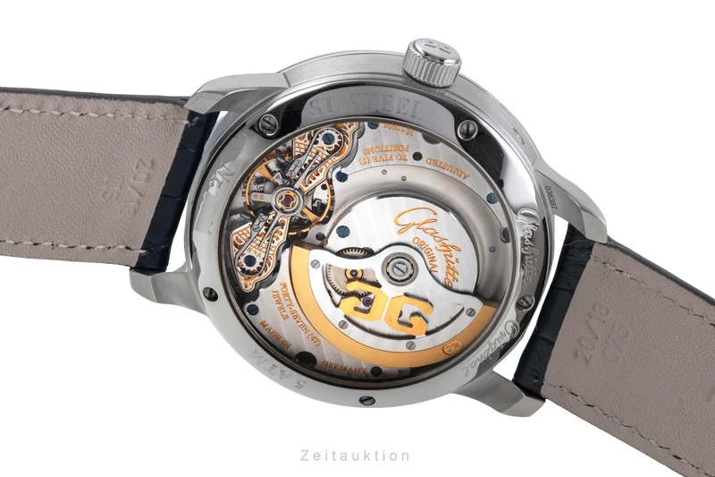 Glashütte PanoMaticLunar steel automatic men's watch 1-90-02-42-32 LP: 11400EUR [2505729]