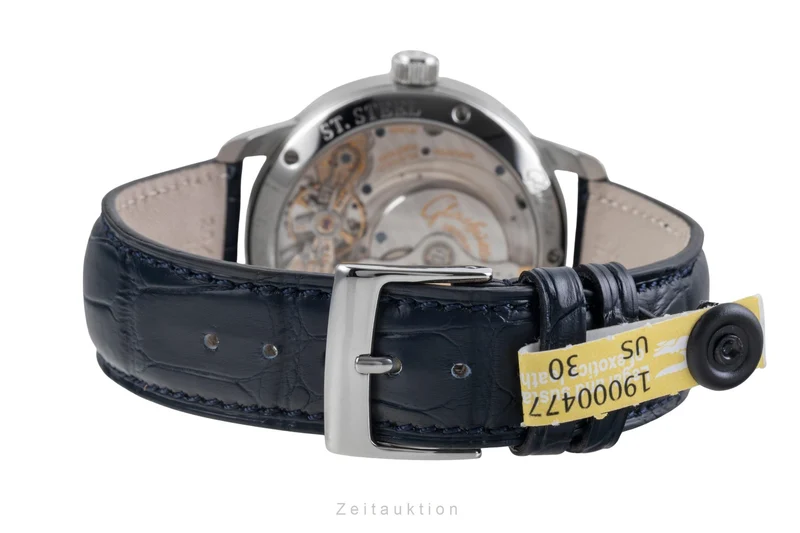 Glashütte PanoMaticLunar steel automatic men's watch 1-90-02-42-32 LP: 11400EUR [2505729]