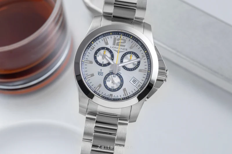 Longines Conquest chronograph steel quartz men's watch L3.700.4.78.6 [2506444]