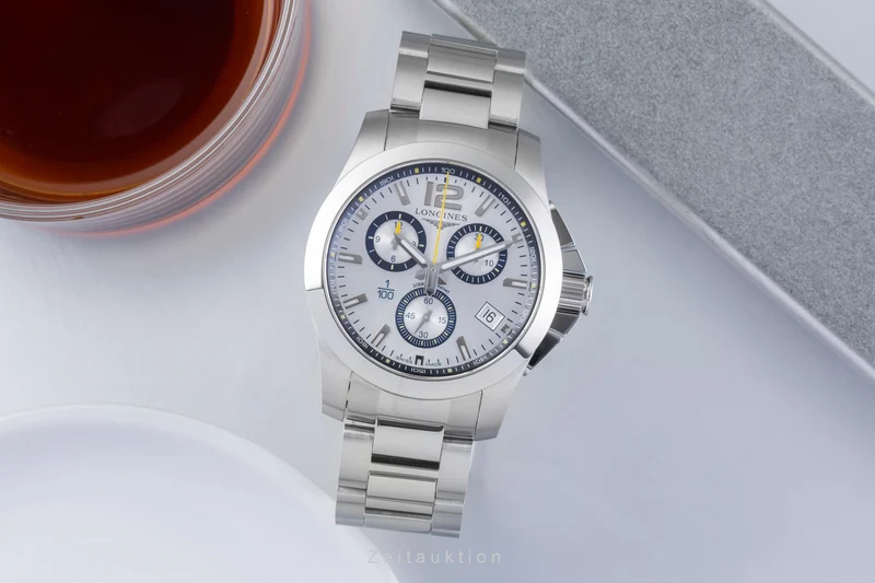 Longines Conquest chronograph steel quartz men's watch L3.700.4.78.6 [2506444]