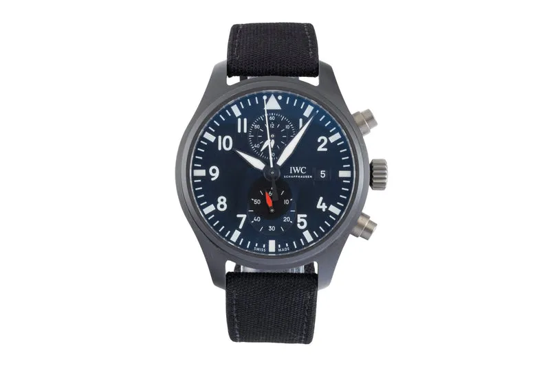 IWC Pilot chronograph ceramic / titanium automatic men's watch IW389001 LP: 9900EUR [2506356]