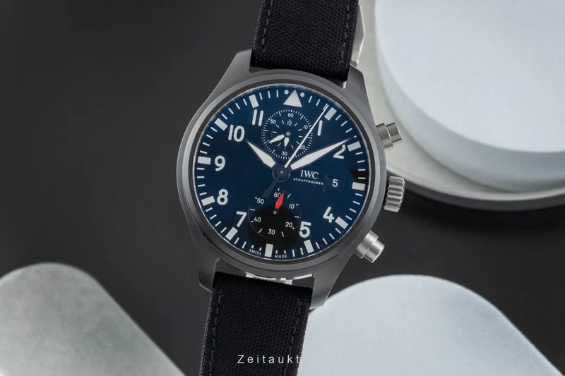 IWC Pilot chronograph ceramic / titanium automatic men's watch IW389001 LP: 9900EUR [2506356]
