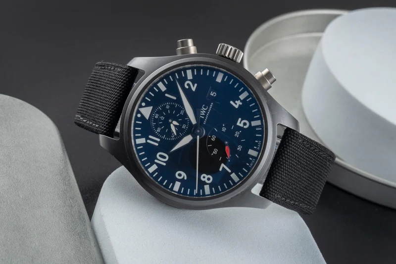 IWC Pilot chronograph ceramic / titanium automatic men's watch IW389001 LP: 9900EUR [2506356]