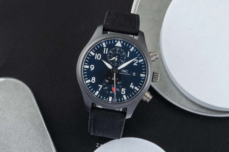 IWC Pilot chronograph ceramic / titanium automatic men's watch IW389001 LP: 9900EUR [2506356]