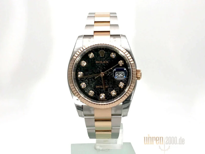 Rolex Datejust 36 116231 Schwarz Jubile Diamant