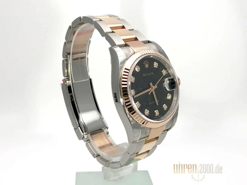 Rolex Datejust 36 116231 Schwarz Jubile Diamant