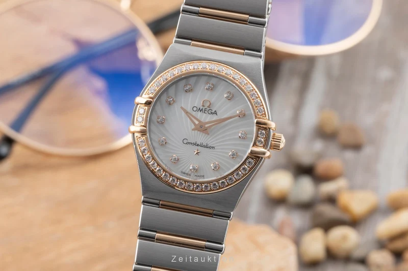 Omega Constellation steel / gold quartz women's watch 111.25.26.60.55.001 LP: 9900EUR [2506703]