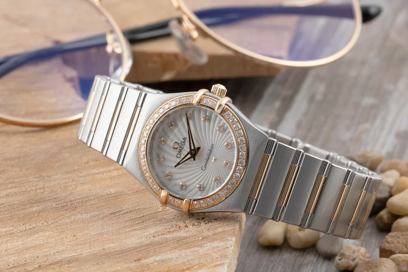 Omega Constellation steel / gold quartz women's watch 111.25.26.60.55.001 LP: 9900EUR [2506703]
