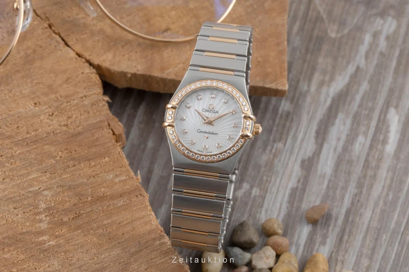 Omega Constellation steel / gold quartz women's watch 111.25.26.60.55.001 LP: 9900EUR [2506703]