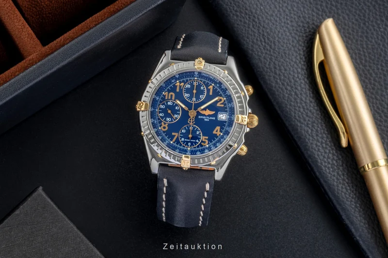 Breitling Chronomat chronograph steel / gold automatic men's watch B13050.1 [2506540]