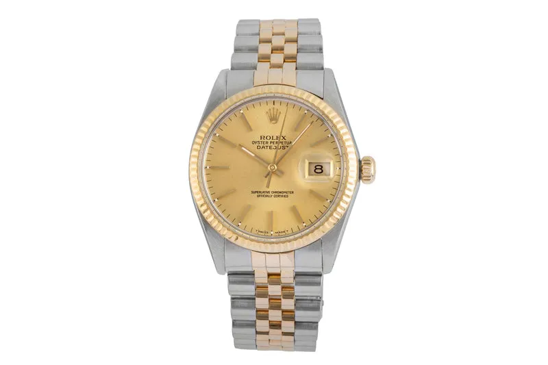 Rolex Datejust steel / gold automatic men's watch 16013 [2504398]