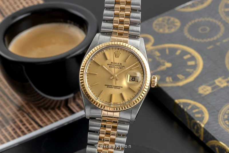 Rolex Datejust steel / gold automatic men's watch 16013 [2504398]