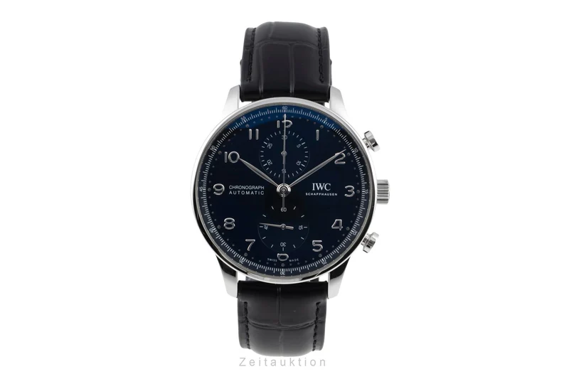 IWC Portugieser chronograph steel automatic men's watch IW371609 LP: 9100EUR [2506663]