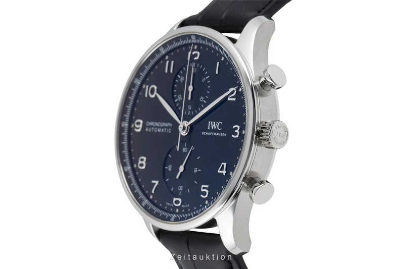 IWC Portugieser chronograph steel automatic men's watch IW371609 LP: 9100EUR [2506663]