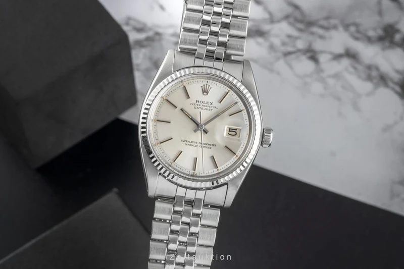 Rolex Datejust steel / white gold automatic men's watch 1601 Vintage [2506697]