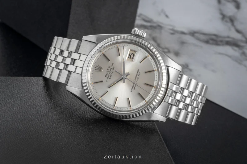 Rolex Datejust steel / white gold automatic men's watch 1601 Vintage [2506697]