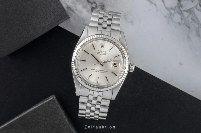 Rolex Datejust steel / white gold automatic men's watch 1601 Vintage [2506697]