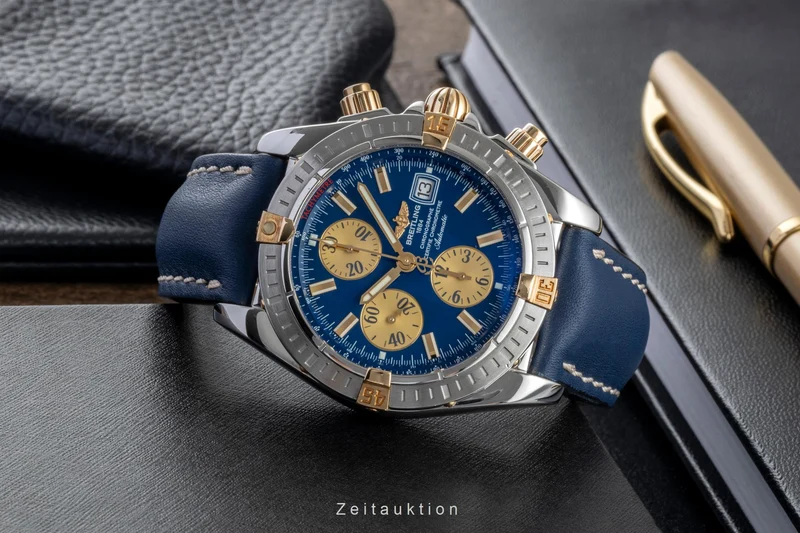 Breitling Chronomat chronograph steel / gold automatic men's watch B13356 [2506457]