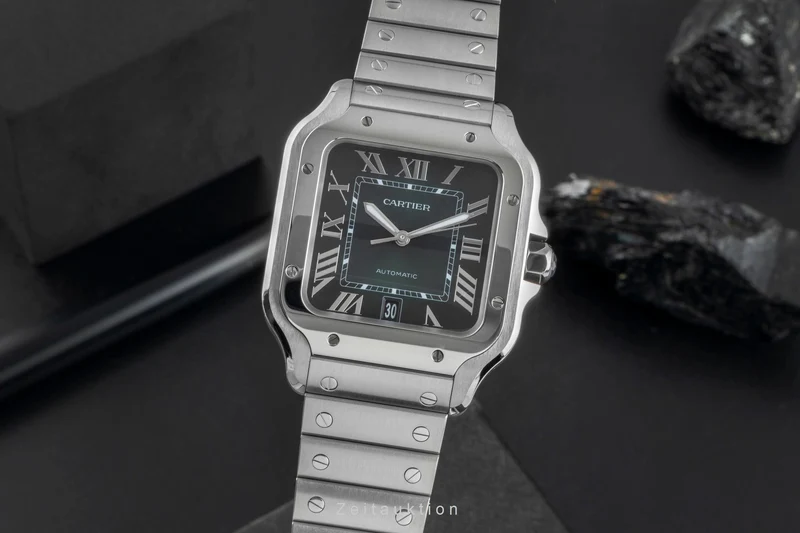 Cartier Santos steel automatic men's watch WSSA0062 LP: 8850EUR [2506924]