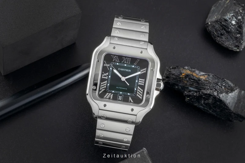 Cartier Santos steel automatic men's watch WSSA0062 LP: 8850EUR [2506924]