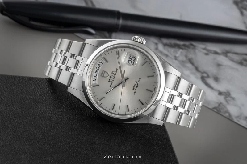 Tudor Date-Day steel automatic men's watch 76200 [2507292]
