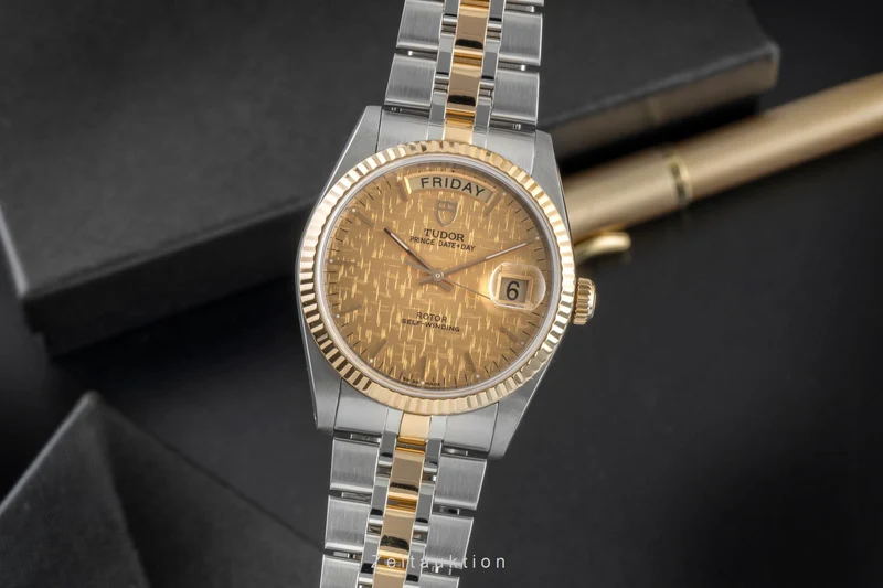 Tudor Date-Day steel / gold automatic men's watch 76213-0016 [2507156]