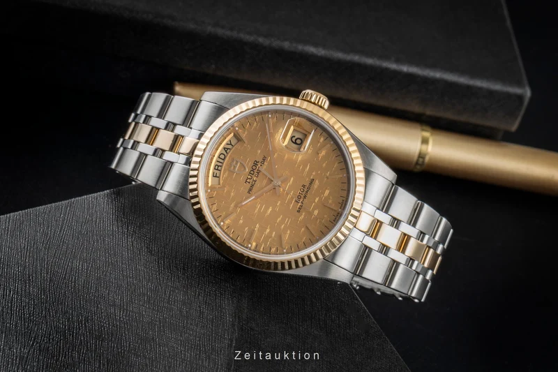 Tudor Date-Day steel / gold automatic men's watch 76213-0016 [2507156]