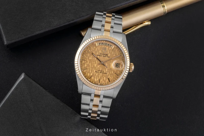 Tudor Date-Day steel / gold automatic men's watch 76213-0016 [2507156]