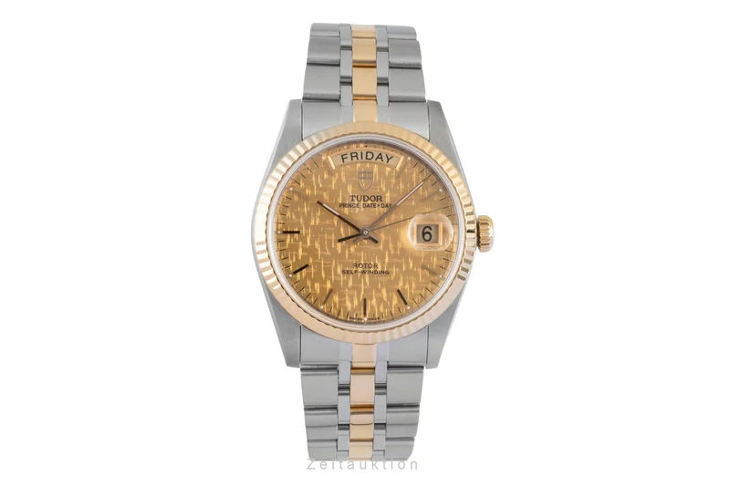 Tudor Date-Day steel / gold automatic men's watch 76213-0016 [2507156]