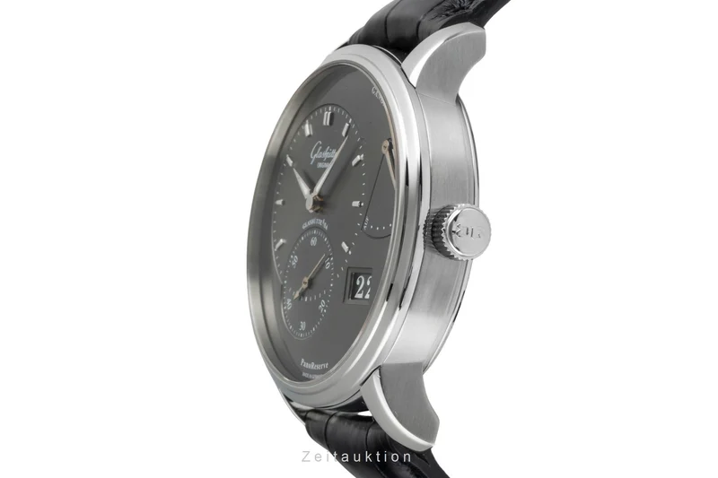 Glashütte PanoReserve steel manual winding men's watch 1-65-01-23-12-04 LP: 11800EUR [2506687]