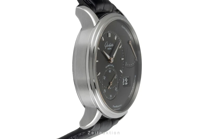 Glashütte PanoReserve steel manual winding men's watch 1-65-01-23-12-04 LP: 11800EUR [2506687]