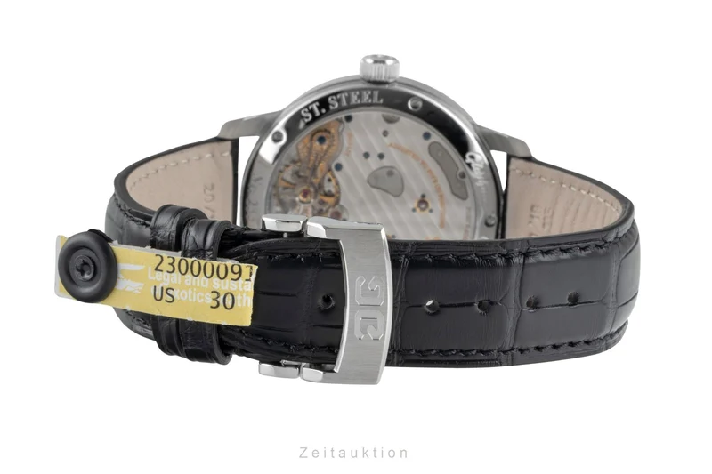 Glashütte PanoReserve steel manual winding men's watch 1-65-01-23-12-04 LP: 11800EUR [2506687]