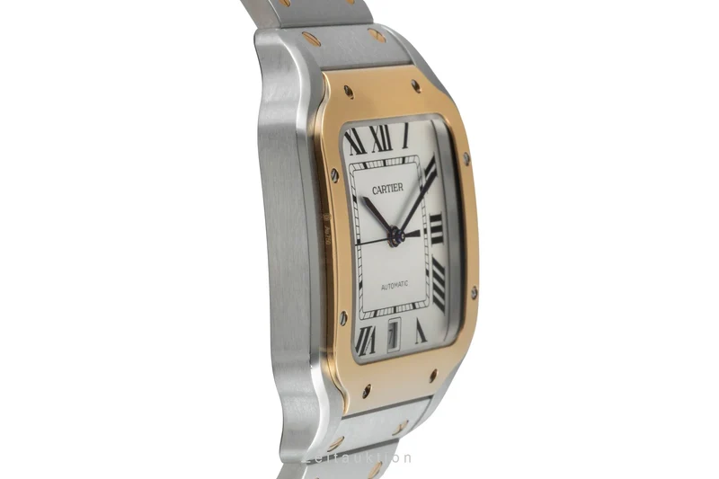 Cartier Santos steel / gold automatic men's watch W2SA0009 LP: 13400EUR [2506313]