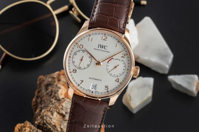 IWC Portugieser 18 ct red gold automatic men's watch IW500701 LP: 29100EUR [2507176]