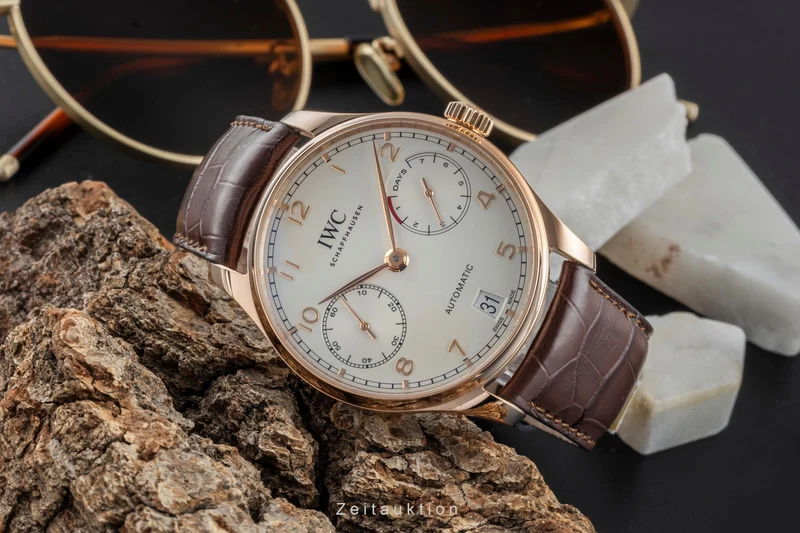 IWC Portugieser 18 ct red gold automatic men's watch IW500701 LP: 29100EUR [2507176]