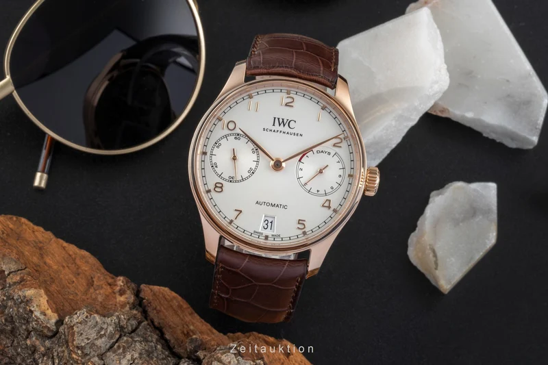 IWC Portugieser 18 ct red gold automatic men's watch IW500701 LP: 29100EUR [2507176]