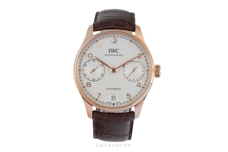 IWC Portugieser 18 ct red gold automatic men's watch IW500701 LP: 29100EUR [2507176]