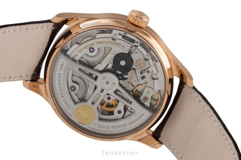 IWC Portugieser 18 ct red gold automatic men's watch IW500701 LP: 29100EUR [2507176]