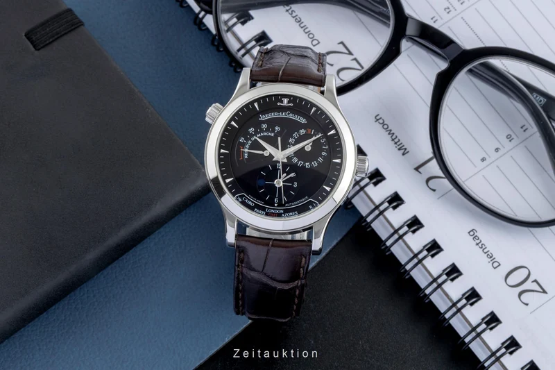 Jaeger LeCoultre Master Geographic steel automatic men's watch Q1428170 / 142.8.92.S [2506579]