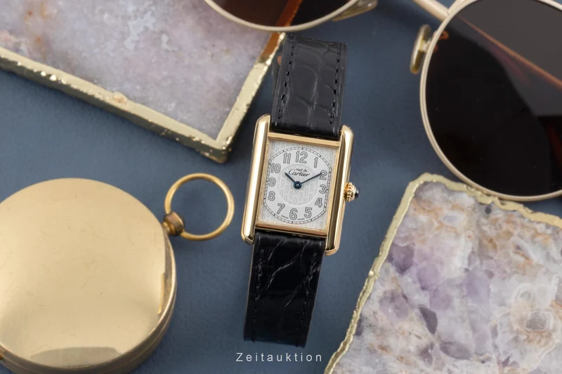 Cartier Tank silver-gilt quartz women's watch W1013854 [2506500]