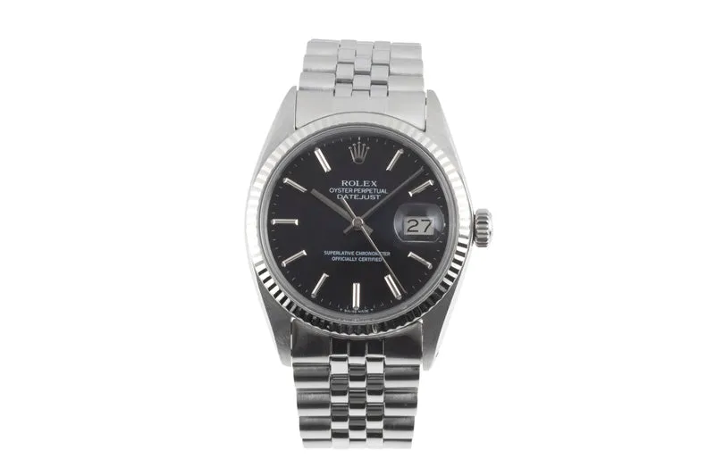 Rolex Datejust steel / white gold automatic men's watch 16014 Vintage [2506949]