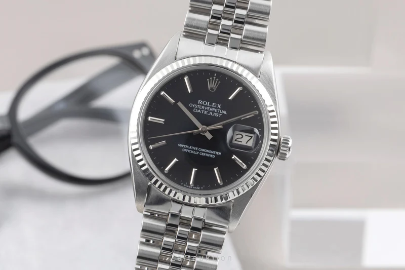 Rolex Datejust steel / white gold automatic men's watch 16014 Vintage [2506949]