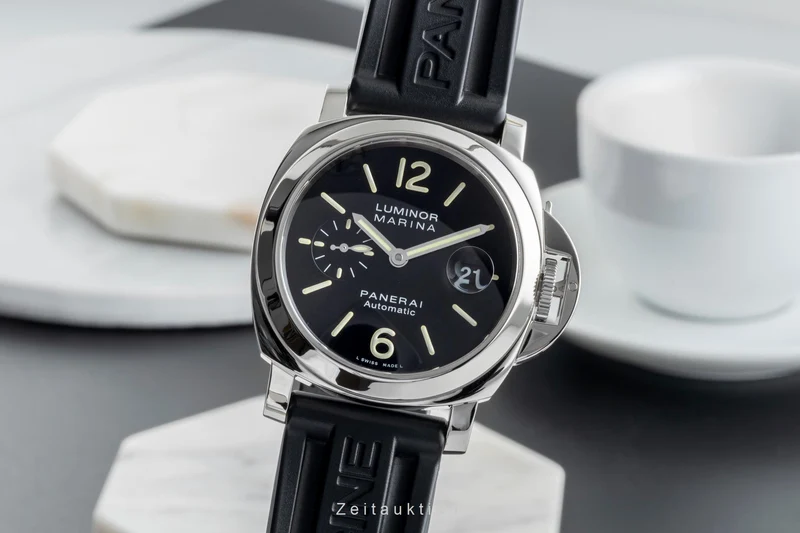 Panerai Luminor Marina steel automatic men's watch PAM00104 LP: 8900EUR [2506517]