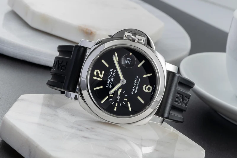 Panerai Luminor Marina steel automatic men's watch PAM00104 LP: 8900EUR [2506517]